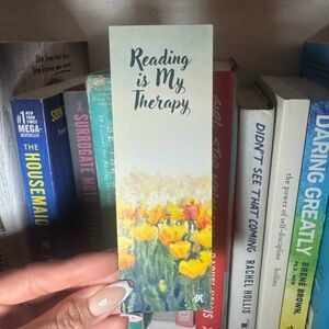 Floral Bookmark with Inspirational Quote